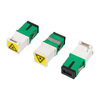 Green & White SC/APC Simplex Adapter, Up-Opening Auto-Shutter